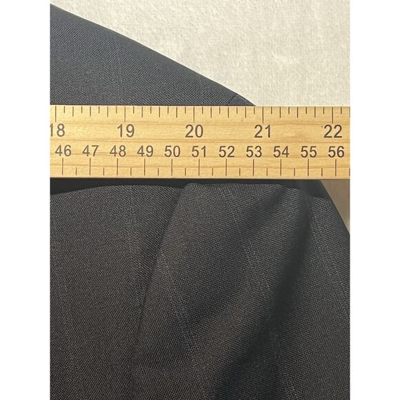 Vtg Austin Reed Mens 50L 43x29.5 Navy Blue Royal Cobalt Stripe Suit Virgin Wool - Picture 10 of 16